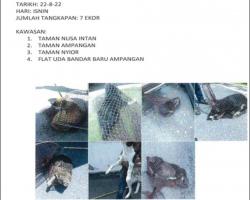 LAPORAN OPERASI TANGKAPAN ANJING LIAR / TERBIAR DI DALAM KAWASAN PENTADBIRAN MAJLIS BANDARAYA SEREMBAN 